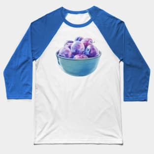 Blue Plums still life painting (no background) Baseball T-Shirt